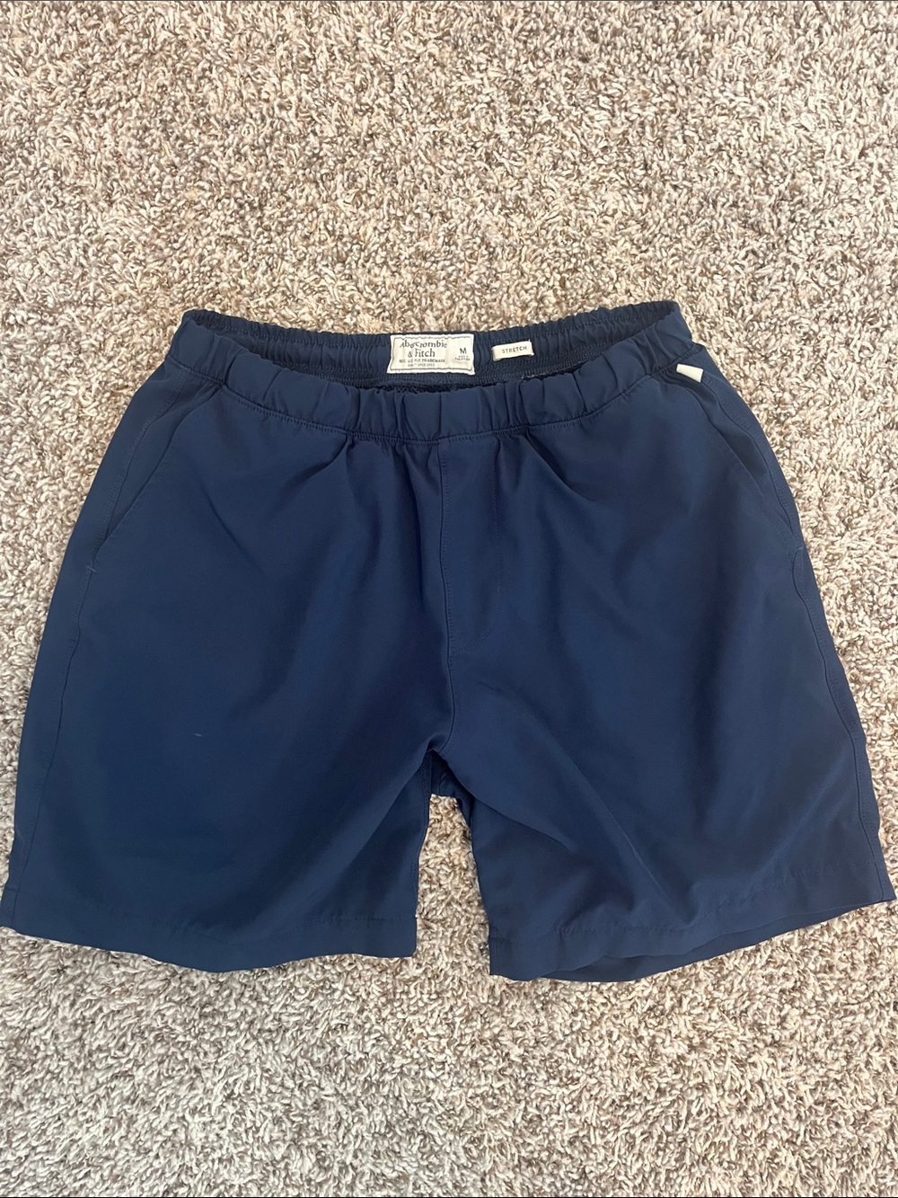 Abercrombie & Fitch Navy Athletic Shorts